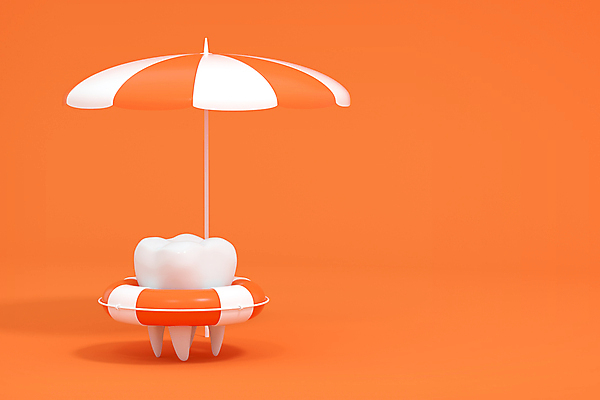 JPG 해외이미지 컨셉 의학 사람없음 3D 주황색 파라솔 치아 튜브 치아건강 해외포토 포토 컬러 건강 소화기관 디지털합성 파일형식 이미지허브