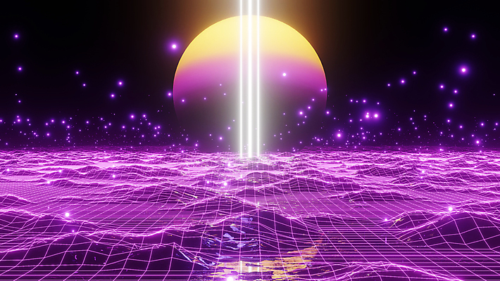 포토 해외이미지 분홍색 백그라운드 미래 사람없음 빛 3D 디지털 공간 화려 사이버 디지털합성 네온 펑크 사이버펑크 해외포토 컬러 컨셉 파일형식 SF 이미지허브