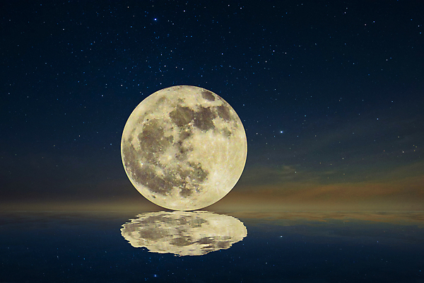 포토 JPG 해외이미지 바다 하늘 사람없음 물 반사 달 야간 달빛 가득함 해외포토 자연요소 파일형식 이미지허브