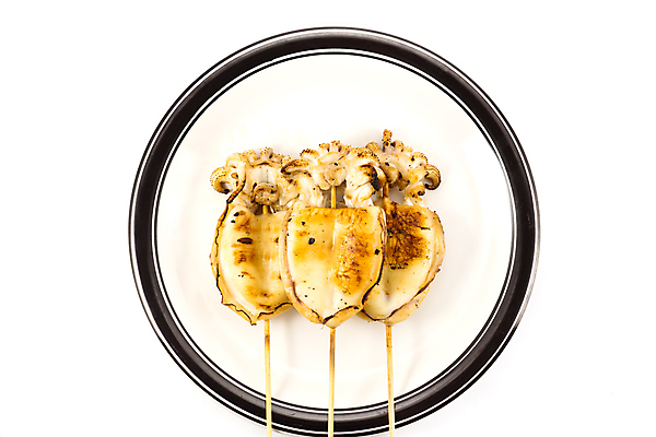 포토 JPG 해외이미지 접시 음식 요리 사람없음 흰색 막대기 그릴 바비큐 먹기 해산물 오징어 고립 해외포토 식기 컬러 모션 주방용품 연체동물 수중동물 파일형식 이미지허브