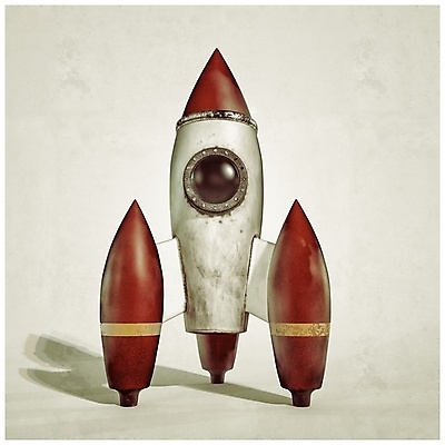 포토 JPG 해외이미지 아이콘 성공 미래 사람없음 빨간색 3D 우주 로켓 탐험 우주선 시작 복고 공상 해외포토 컬러 컨셉 디지털합성 파일형식 이미지허브