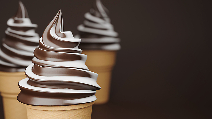 포토 JPG 해외이미지 백그라운드 사람없음 갈색 3D 콘아이스크림 소프트아이스크림 초코맛 카피스페이스 해외포토 컬러 아이스크림 초콜릿 공백 맛 디지털합성 파일형식 이미지허브