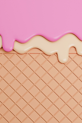 포토 JPG 해외이미지 백그라운드 사람없음 3D 흐름 액체 아이스크림콘 딸기아이스크림 바닐라아이스크림 해외포토 컨셉 아이스크림 디지털합성 콘 파일형식 이미지허브