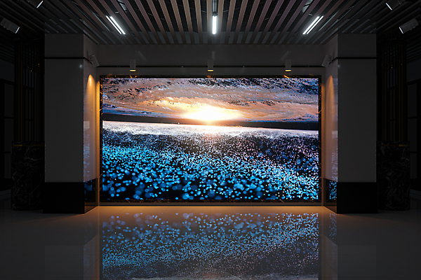 포토 JPG 해외이미지 조명 풍경 사람없음 내부 파란색 빛 반사 3D 검은색 공간 해외포토 컬러 디지털합성 파일형식 이미지허브