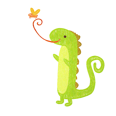 JPG 해외이미지 일러스트 사람없음 연두색 벌레 이구아나 해외일러스트 곤충 파충류 초록색 파일형식 이미지허브