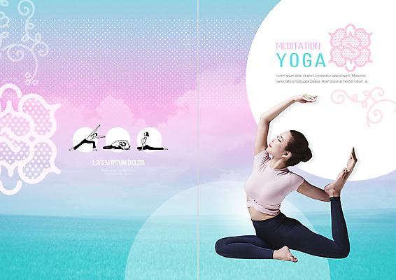 전신 PSD 템플릿 표지디자인 북디자인 출판디자인 여자 표지 리플렛 바다 꽃무늬 북커버 요가 한명 사람 팜플렛 20대 성인 운동 건강관리 한국인 요가자세 요가복 성인여자한명만 이미지템플릿 1 웰빙 꽃 포즈 무늬 건강 관리 동양인 청년 운동복 여자한명만 성인여자만 파일형식