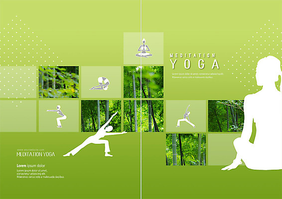 PSD 나무 템플릿 표지디자인 북디자인 출판디자인 표지 실루엣 리플렛 북커버 요가 자연 팜플렛 사람없음 초록색 운동 건강관리 요가자세 숲속 힐링 이미지템플릿 식물 웰빙 컬러 포즈 촬영기법 건강 관리 숲 생태계 파일형식