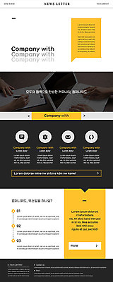 PSD 템플릿 ZIP 웹템플릿 회사 비즈니스 회의 두명 신체부위 노트북 사무실 노란색 검은색 양손 타이핑 기록 책상 문서 뉴스레터 이미지템플릿 손 컬러 가구 사람 전자제품 파일형식