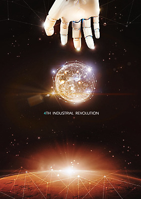 PSD 편집이미지 별 지구 정보기술 사람없음 빛 갈색 우주 정보 네트워크 로봇 혁명 기술혁신 로봇팔 사물인터넷 4차산업 빅데이터 이미지편집 자연요소 산업 컬러 컨셉 기술 파일형식