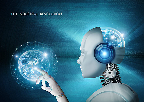 PSD 편집이미지 지구 정보기술 사람없음 파란색 빛 터치 정보 네트워크 로봇 혁명 기술혁신 사물인터넷 4차산업 빅데이터 AI_인공지능 이미지편집 산업 컬러 컨셉 기술 파일형식