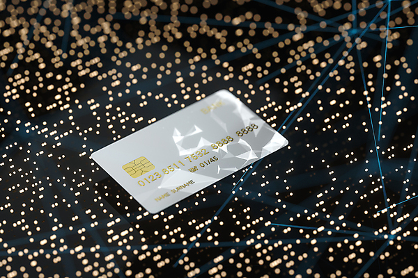 JPG 해외이미지 일러스트 사람없음 금융 경제 한개 3D 신용카드 디지털합성 빛망울 해외일러스트 1 빛 파일형식 이미지허브