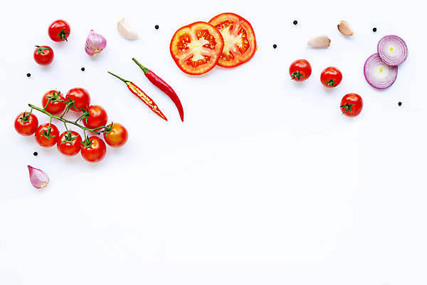 포토 JPG 해외이미지 백그라운드 토마토 채소 식재료 방울토마토 고추 단면 실내 마늘 사람없음 신선 흰배경 후추 적양파 카피스페이스 해외포토 양파 내부 공백 흰색 향신료 파일형식 이미지허브
