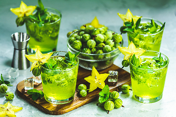 포토 JPG 해외이미지 음료 사람없음 초록색 칵테일 계량컵 구스베리 스타후르츠 해외포토 열매 컬러 과일 주류 컵 계량 파일형식 이미지허브