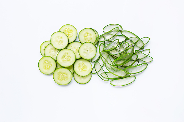 포토 JPG 해외이미지 스튜디오촬영 단면 오이 실내 사람없음 하이앵글 흰배경 알로에 해외포토 식물 뷰포인트 백그라운드 채소 내부 흰색 파일형식 이미지허브