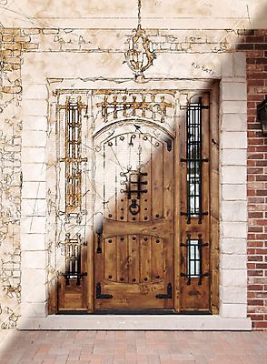 포토 JPG 해외이미지 외관 건축 벽돌 주택 아이디어 사람없음 인테리어 문 계획 스케치 그림 샹들리에 해외포토 디자인 컨셉 조명 미술 건물 파일형식 이미지허브