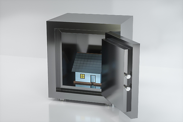 JPG 해외이미지 일러스트 부동산 주택 사람없음 금융 경제 3D 오픈 재산 디지털합성 금고 해외일러스트 건물 파일형식 이미지허브