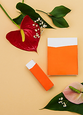 포토 JPG 해외이미지 나뭇잎 사람없음 상자 하이앵글 뷰티 화장품 안개꽃 노란배경 안스리움 해외포토 꽃 뷰포인트 백그라운드 잎 노란색 한해살이풀 파일형식 이미지허브