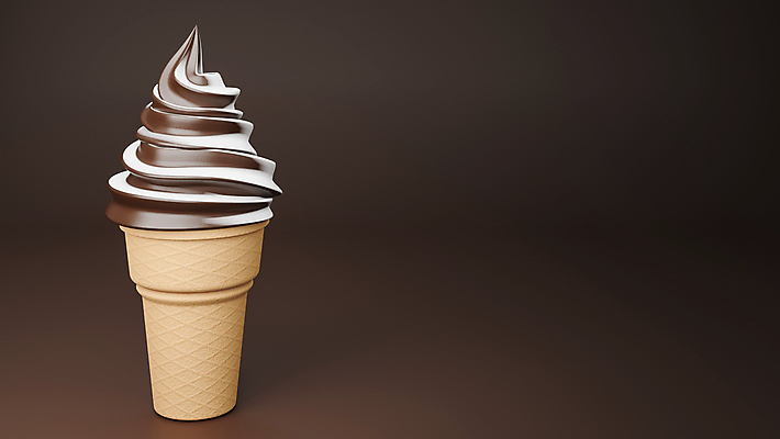 포토 JPG 해외이미지 백그라운드 사람없음 갈색 3D 콘아이스크림 소프트아이스크림 초코맛 카피스페이스 해외포토 컬러 아이스크림 초콜릿 공백 맛 디지털합성 파일형식 이미지허브