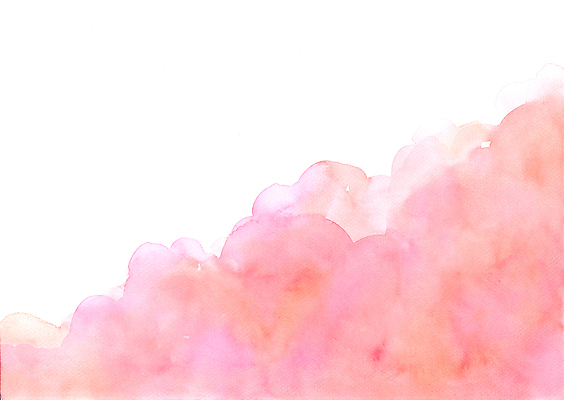 포토 JPG 해외이미지 분홍색 백그라운드 일러스트 붓터치 수채화 사람없음 빨간색 파란색 물감 번짐 복숭아 파스텔톤 해외일러스트 컬러 과일 미술도구 파일형식 효과 이미지허브