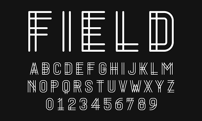 EPS 해외이미지 디자인 알파벳 영어 일러스트 필드 대문자 타이포그라피 사람없음 세트 숫자 플랫 심플 조합형타이포 미니멀 해외일러스트 문자 파일형식 벡터 이미지허브