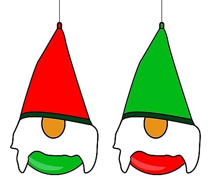 EPS 해외이미지 크리스마스장식 크리스마스 일러스트 유리 요정 미술 그래픽 장식 빨간색 반사 지구본 장식볼 그림 난쟁이 해외일러스트 기념일 컬러 재질 문화예술 파일형식 벡터 이미지허브