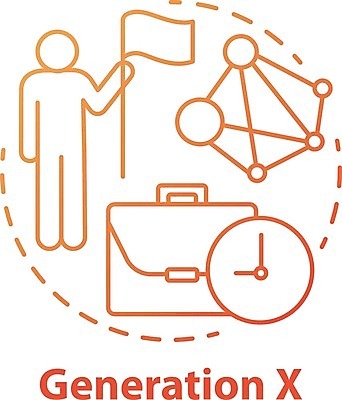 EPS 해외이미지 컨셉 사람없음 성장 X 세대 세대차이 해외일러스트 알파벳 파일형식 벡터 이미지허브