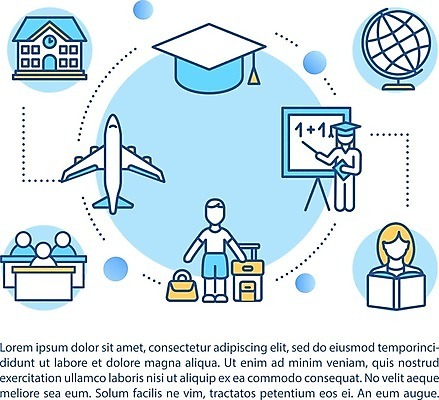 EPS 해외이미지 해외 교육 사람없음 유학 글로벌교육 해외일러스트 글로벌 파일형식 벡터 이미지허브