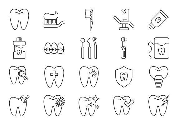 EPS 해외이미지 디자인 선 의자 일러스트 해부 왕관 건강 치과 병원 미소 사람 그래픽 세트 픽토그램 약 건강관리 거울 인포그래픽 입 구멍 치아 보호 칫솔 수집 심볼 치과의사 반죽 윤곽 치약 방패 외과 서명 틀니 돌봄 얇은 위생관리 치아교정 타격 활자 해외일러스트 가구 컨셉 의학 모션 표정 관리 신체부위 위생용품 의사 소화기관 교정 활자판 파일형식 벡터 이미지허브