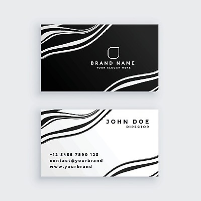 EPS 해외이미지 템플릿 비즈니스 명함 명함템플릿 사람없음 세트 검은색 흰색 브랜딩 컬러 파일형식 벡터 이미지허브