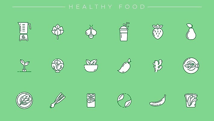 EPS 해외이미지 라이프스타일 선 음식 잎 다이어트 채소 과일 일러스트 딸기 양파 바나나 건강 어류 초콜릿 주스 인포그래픽 샐러드 우유 칵테일 플랫 몸무게 낟알 벌 믹서 심볼 유기농 양배추 칼로리 후추 꿀 내추럴 스무디 채식주의자 해외일러스트 식물 웰빙 음료 곤충 디저트 유제품 주류 생활 수중동물 향신료 채식 파일형식 벡터 이미지허브