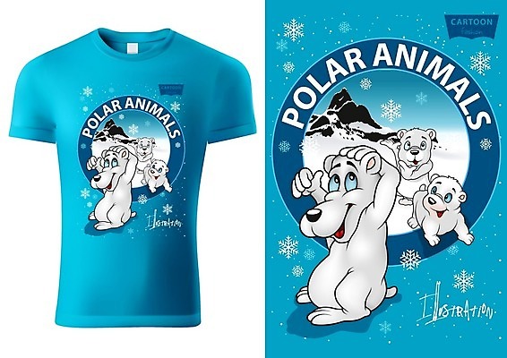 EPS 해외이미지 동물 캐릭터 디자인 배너 옷 어린이 셔츠 티셔츠 겨울 일러스트 곰 산 풍경 그래픽 파란색 컬러풀 유행 직물 면 눈송이 인쇄 만화 레터링 해외일러스트 일러캐릭터 계절 컬러 상의 포유류 눈_날씨 사람 파일형식 벡터 이미지허브