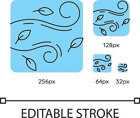 EPS 해외이미지 하늘색 잎 일러스트 바람 날씨 사람없음 사각형 해외일러스트 자연요소 도형 식물 파란색 파일형식 벡터 이미지허브