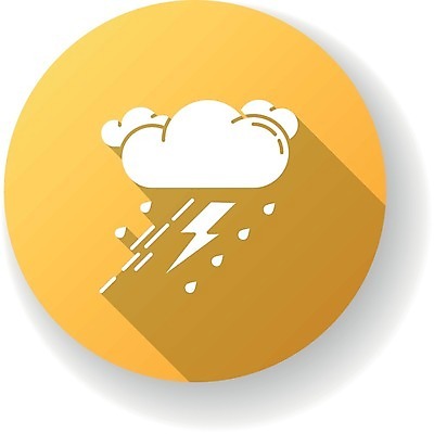 EPS 해외이미지 클립아트 구름 디자인 과학 일러스트 하늘 바람 날씨 사람없음 노란색 힘 원형 분위기 플랫 번개 예측 뇌우 폭풍우 해외일러스트 자연요소 도형 컬러 컨셉 비_날씨 자연재해 파일형식 벡터 이미지허브