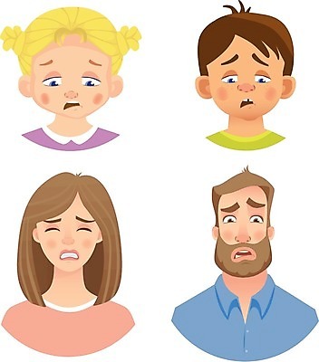 EPS 해외이미지 여자 남자 감정 어린이 인물캐릭터 일러스트 표정 소년 여러명 상반신 성인 세트 좌절 해외일러스트 일러캐릭터 캐릭터 다수 컨셉 사람 파일형식 벡터 이미지허브