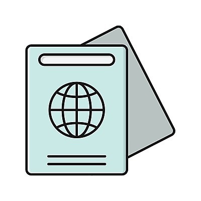 EPS 해외이미지 디자인 여행 일러스트 비즈니스 세계 글로벌 지구본 웹 티켓 플랫 심볼 오브젝트 사인 문서 보안 여권 신분 심플 통과 시민 고립 신분증 전국 이민 해외일러스트 이동 인터넷 안전 국민 증명서 파일형식 벡터 컨셉 이미지허브
