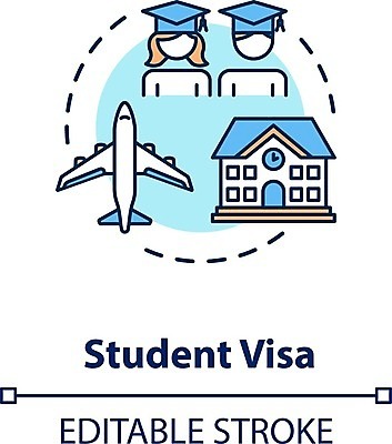 EPS 해외이미지 학생 교육 사람없음 여권 유학 비자 해외일러스트 파일형식 벡터 이미지허브