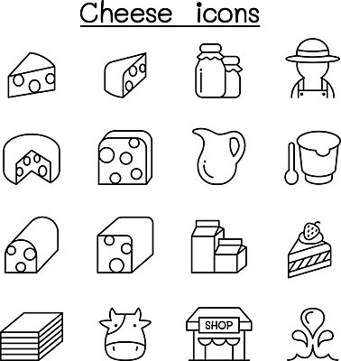 EPS 해외이미지 모양 접시 디자인 실루엣 산업 선 음식 조각 일러스트 치즈 요리 그래픽 세트 픽토그램 농장 상점 식당 우유 흰색 신선 조끼 원형 소 아침식사 농부 상품 수집 심볼 유기농 심플 윤곽 요거트 고립 모짜렐라치즈 얇은 칼슘 스타일 해외일러스트 도형 직업 식기 웰빙 컬러 농업 포유류 유제품 촬영기법 식사 외투 파일형식 벡터 이미지허브