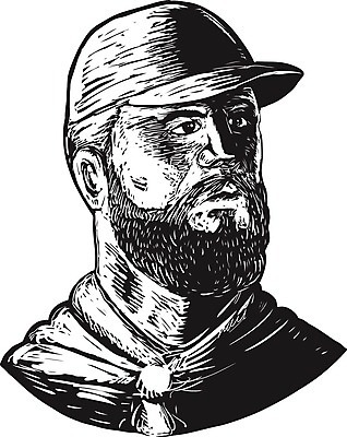 EPS 해외이미지 남자 일러스트 노동자 수염 흑백 요리 그래픽 요리사 인쇄 복고 판화 목판화 제빵사 해외일러스트 직업 촬영기법 미술 사람 파일형식 벡터 이미지허브