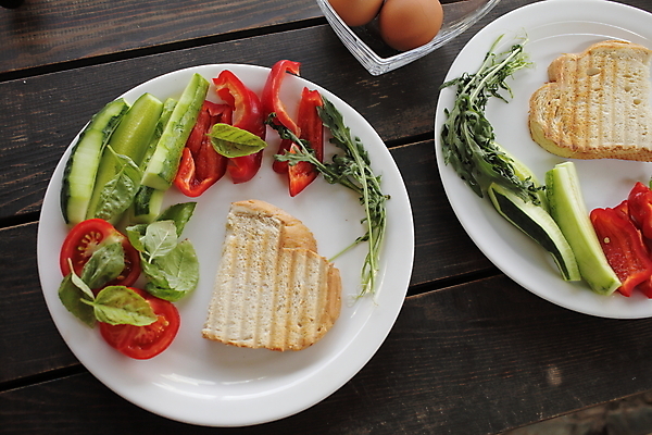 포토 JPG 해외이미지 접시 토마토 실내 요리 사람없음 계란 토스트 바질 건강식 나무배경 해외포토 식기 음식 빵 백그라운드 채소 내부 알 파일형식 이미지허브