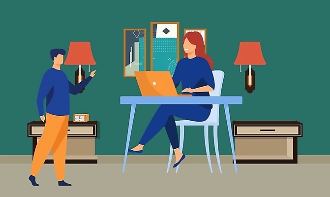 EPS 해외이미지 직업 캐릭터 커플 여자 남자 행복 커피 컨셉 2 인터넷 일러스트 비즈니스 통신 가족 탁자 아침 아파트 주택 직장 함께함 실내 사랑 사람 앉기 성인 노트북 컴퓨터 사무실 방 마시기 업무 뜨거움 플랫 만화 책상 긍정 해외일러스트 일러캐릭터 주간 감정 음료 가구 회사 관계 모션 내부 건물 전자제품 작업 파일형식 벡터 이미지허브