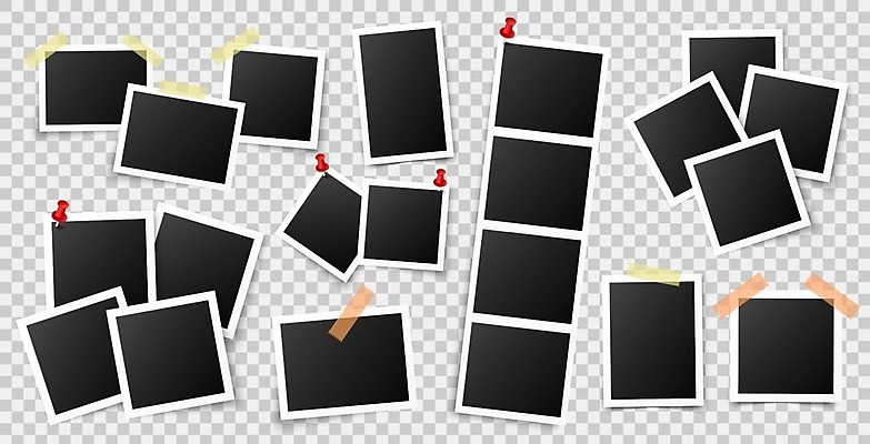 EPS 해외이미지 디자인 일러스트 프레임 사람없음 그래픽 세트 사각형 네컷사진 해외일러스트 도형 사진촬영 파일형식 벡터 이미지허브