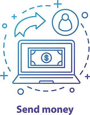 EPS 해외이미지 컨셉 돈 사람없음 금융 노트북 은행업무 해외일러스트 경제 전자제품 재산 은행 파일형식 벡터 이미지허브