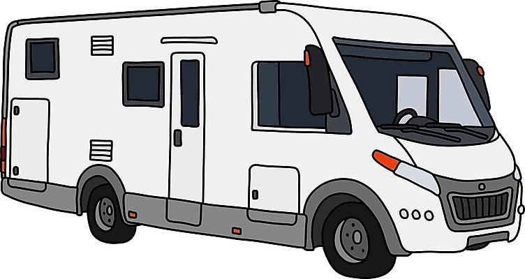 EPS 해외이미지 도로 여행 일러스트 가족 사람없음 파란색 캠핑 회색 흰색 모터 해외일러스트 길 컬러 관계 교통시설 레저 파일형식 벡터 이미지허브