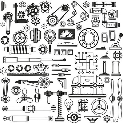 EPS 해외이미지 산업 일러스트 부분 손잡이 금속 기계 장비 운전 과학기술 램프 바퀴 수리 낙서 수집 묘사 오브젝트 서비스 프로펠러 엔진 정비공 스위치 기어 공학 부화 모터 엘리먼트 필터 해외일러스트 교육 모션 재질 조명 기술 기술자 파일형식 벡터 이미지허브