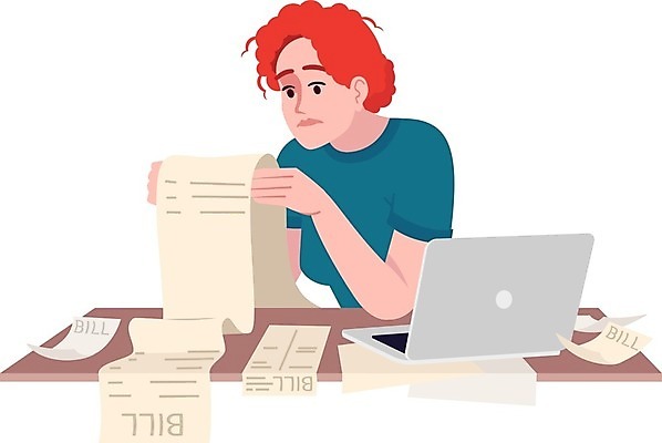 EPS 해외이미지 여자 일러스트 스트레스 한명 상반신 성인 노트북 잡기 고독 문서 업무과다 과로 우울감 우울증 성인여자한명만 해외일러스트 1 감정 모션 사람 전자제품 업무 질병 여자한명만 성인여자만 파일형식 벡터 이미지허브