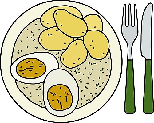 EPS 해외이미지 식기 접시 음식 포크 일러스트 감자 육류 초록색 빛 식당 계란 식사 방 칼 만화 먹기 크림 서비스 설정 딜 철강 해외일러스트 컬러 채소 식재료 모션 상점 알 파일형식 벡터 이미지허브