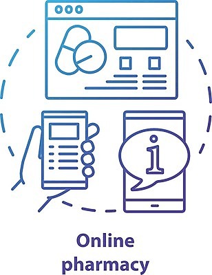 EPS 해외이미지 디자인 컨셉 모바일 사람없음 스마트폰 약국 서비스 온라인쇼핑 온라인 온라인몰 해외일러스트 의학 핸드폰 스마트기기 쇼핑 파일형식 벡터 이미지허브