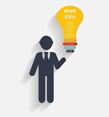 EPS 해외이미지 생각 일러스트 비즈니스 아이디어 사람모양 사람없음 그래픽 인포그래픽 심플 엘리먼트 전구모양 해외일러스트 모양 컨셉 전구 파일형식 벡터 이미지허브