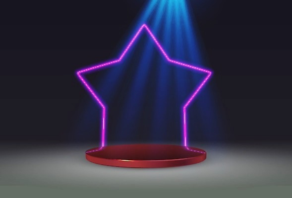 EPS 해외이미지 디자인 배너 별 백그라운드 일러스트 비즈니스 성공 추상 프레임 미술 이벤트 그래픽 장식 빛 파티 3D 콘서트 무대 램프 축하 춤 우승 원형 발표 야간 극장 받침대 디스코 네온 쇼 장면 스포트라이트 단상 대회 빛망울 광 승자 지휘대 챔피언 해외일러스트 자연요소 도형 음악 컨셉 무늬 문화예술 조명 공연 최고 디지털합성 파일형식 벡터 이미지허브