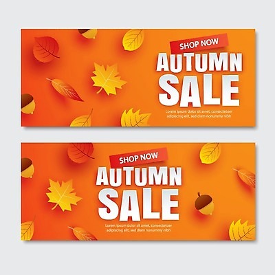 EPS 해외이미지 디자인 단풍 낙엽 일러스트 타이포그라피 사람없음 쇼핑 세일 주황색 가을 도토리 해외일러스트 문자 계절 컬러 잎 견과류 파일형식 벡터 이미지허브